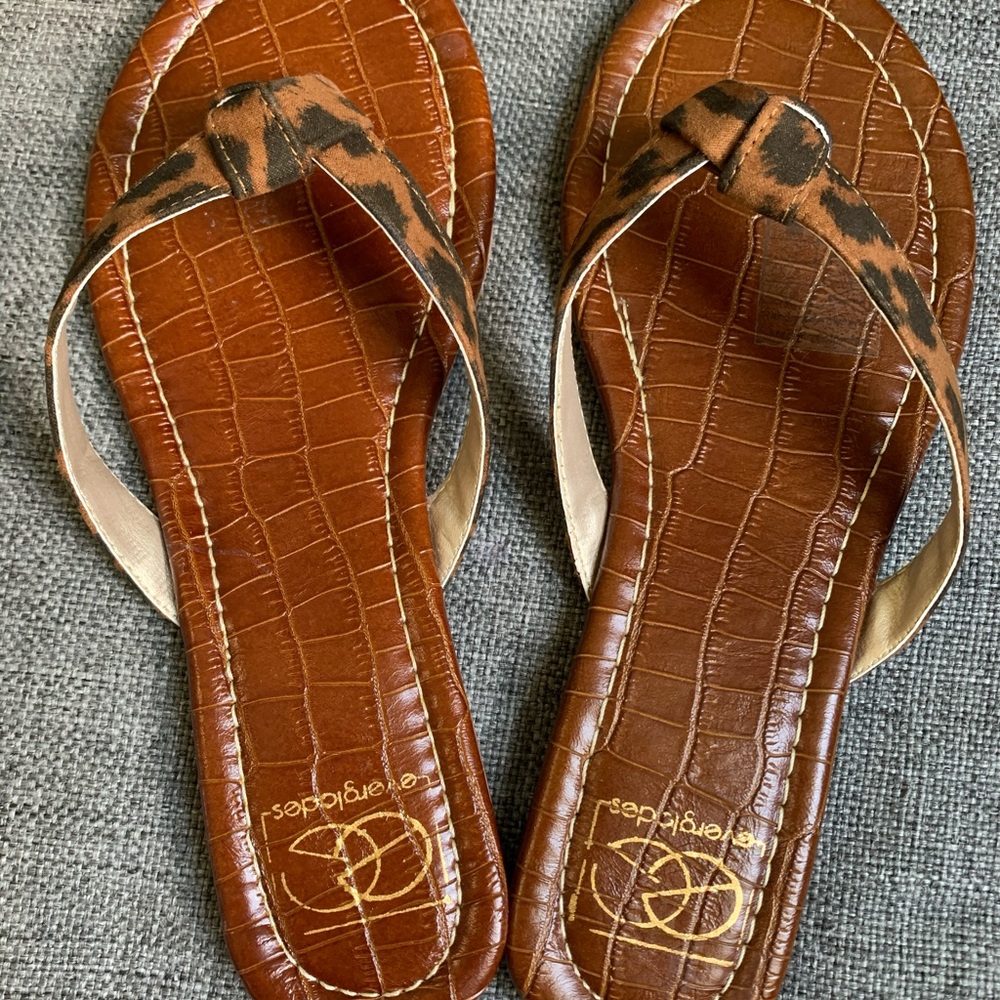 BNWOT leopard sandals